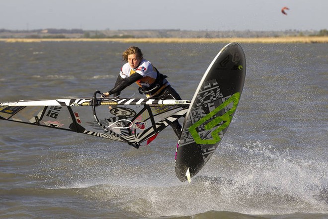 Chris Caulk - PWA Podersdorf Surf World Cup 2012 ©  John Carter / PWA http://www.pwaworldtour.com